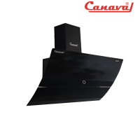 Máy hút mùi CANAVAL CA-8970( 70cm, kính vát, màu đen sang trọng, Tự động đóng mở, 225W, điều khiển cảm ứng + khiển từ xa, lưới lọc dầu mỡ,700 x 850 x 500 mm, 1000m3 /h )