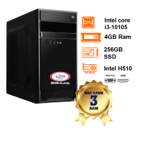 Bộ linh kiện máy tính CPC-NM24D17: Intel Core i3-10105/H510/4G2666/256GB SSD M.2/noDVD/HDMI+VGA/Tower/Dos