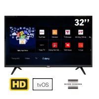 TV TCL 32 inches Smart L32S6300 ( HD, Loa 10w, USB 2.0, HDMI, TV +OS, Micro Dimming )