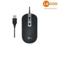 Chuột quang có dây Lecoo MS104 - USB, Màu đen