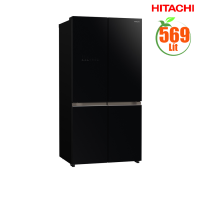 Tủ lạnh Hitachi 569L R-WB640VGV0-GBK ( đen,  4 cánh, ngăn đông dưới, ngăn chân không; Đông mềm; Đá rơi; CSPF 1.81