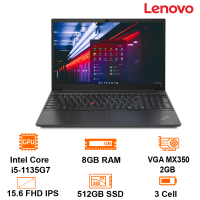 Laptop Lenovo ThinkPad E15 Gen2 20TES37K00 - i5-1135G7/8GB/M.2*2 512GB/15.6 FHD IPS/2GB MX350/FP/Alu ABC/Harman 4W/Dos/Black/1Y