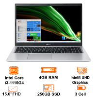 Laptop Acer Aspire 3 A315-58-35AG - Bạc - 15.6 FHD IPS; I3-1115G4; 4GB on+ 1slot; 256GB SSD +1 M.2+ 1 HDD; Wifi5+BT4.2; Polyc; Win11H; 1Y (NX.ADDSV.00B)