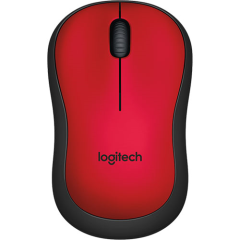 Chuột không dây Logitech yên lặng M221RD - USB 2.0, màu đỏ