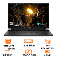 Laptop Alienware Gaming M15 R6 (P109F001CBL) i7 11800H/32GB RAM/1TB SSD/RTX3060 6G/15.6 inch QHD 165Hz/Win11+OfficeHS21/Black