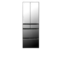 Tủ lạnh Hitachi 520 lít R-HW530NV(X), 6 cánh, mặt kính, ngăn chân không, đông mềm, làm đá tự động