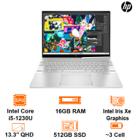 Laptop HP 2 in 1 Envy X360 13-bf0095TU -Silver- 13.3 OLED Touch 2.8K +Pen; Intel Core i5-1230U; 16GB on 3200Hz;  512GB SSD;  Wifi6+ BT5.2; Alu A,B,C; 1.34kg; Win11H; 1Y (76B15PA)