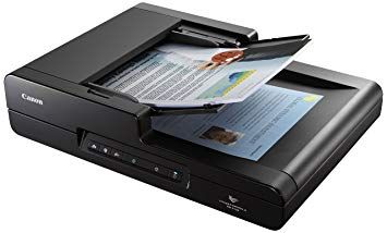 Máy scan Canon DR-F120 A4(ADF), khổ Legal (Flatbed), 20t/p (một mặt) / 36t/p (2 mặt cùng lúc)
