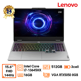 Laptop Lenovo LOQ 15IRX10, 15.6" FHD 144Hz, Intel Core I7-13645HX, 16GD5 5600, 512GB SSD, RTX5050 8GB GDDR7, LKB, W11SL, xám, 2Y (15IRX10-83JE01AGVN)