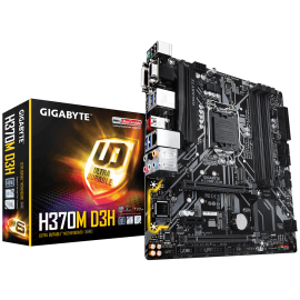 GIGABYTE™ GA-H370M-D3H- Intel H370 chipset - Socket LGA 1151 Support for Intel® 8th Gen Core™ i7/i5/i3/Pentium®/Celeron® LGA1151
