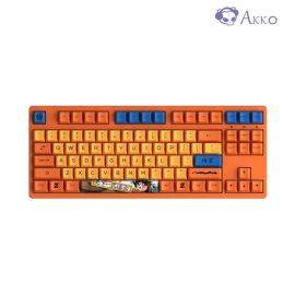 Bàn phím cơ gaming AKKO 3087 RF Dragon Ball Z – Goku, switch v3 (Cream Blue / Cream Yellow), 87 phím, USB Type-C to Type-A / Wireless 2.4Ghz, hotswap,PBT Dye-subbedt, OEM profile, Windows / MacOS / Linux