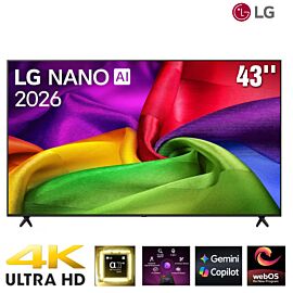 TV LG 43-inch 4K 43NU805BPSC 60Hz - webOS 26; Bộ xử lý α7 AI Processor 4K Gen9 ; Loa 2.0 20W AI Sound Pro; LG ThinQ; Airplay2; Google Cast