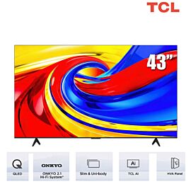 TV TCL 43 -inch Ultra HD 4K 43P7L HVA Panel 60Hz - Google TV; Bộ xử lý AiPQ Processor ,93% DCI-P Ultra-wide Color Gamut; Bộ xử lý AiPQ, Loa 20W Hi-Fi System, , 450nits