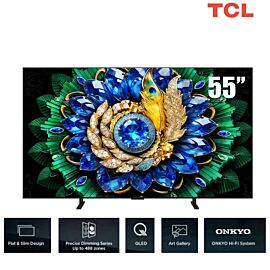 TV TCL 55 -inch QD Mini LED 4K 55A400M HVA Panel 144 Hz - Google TV; Bộ xử lý AiPQ Pro,93% DCI-P3 Ultra-wide Color Gamut; Bộ xử lý AiPQ, Loa ONKYO 2.1(30-50W) Hi-Fi System, AiPQ Pro Processor, Slim & Unibody ,600 nits