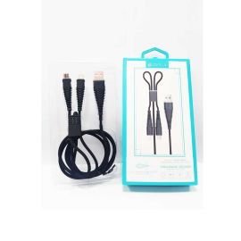 Cáp Devia Fish 1 Flexible 2-in-1 Lightning + micro cable - 2.4A; Data sync; B0624
