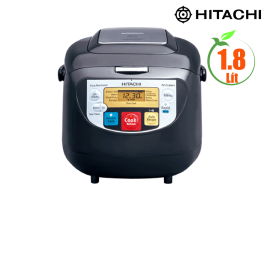 Nồi cơm điện tử Hitachi RZ-D18WFY-BK, 1.8L. 1000W, 40 chế độ nấu, màu đen