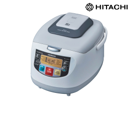 Nồi cơm điện tử Hitachi 1,8 lít RZ-D18XFY-GWH, 820W , 10 chế độ nấu, màu ghi trắng