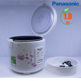 Nồi cơm điện Panasonic SR-MVQ18FRAX , 1.8L, 800W, màu trắng hoa đào