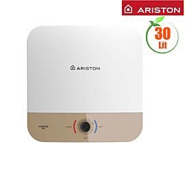 Bình nước nóng Ariston 30L AN3 30RS MT VN, 2500 W, an toàn đồng bộ TSS, bình chứa tráng men Titan, 2 đèn, bình vuông, mặt vàng