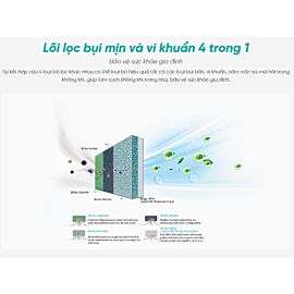 Điều hòa Hisense AS-10TR4RLRCD00 2026 - Inverter 1HP; 9200BTU độ ồn 38 dB(A), LED Display, fast cooling, smart mode, tự làm sạch dàn lạnh, cảm biến thân nhiệt I Feel, golden fin, CSPF: 4.41 (dàn nóng)
