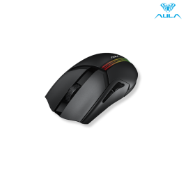 Chuột không dây gaming AULA F813 - Wireless 2.4Ghz, Màu Đen, DPI 4800, 7 nút, rechargeable 400 mAh battery