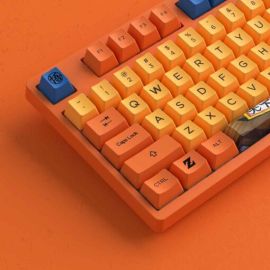 Bàn phím cơ gaming AKKO 3087 RF Dragon Ball Z – Goku, switch v3 (Cream Blue / Cream Yellow), 87 phím, USB Type-C to Type-A / Wireless 2.4Ghz, hotswap,PBT Dye-subbedt, OEM profile, Windows / MacOS / Linux