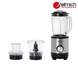 Máy xay sinh tố Elmich BLE-8763, 500W, 1500mL, 3 cối, 1cối thủy tinh, 2 cối nhựa