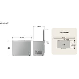 Tủ đông nằm LG Inverter 291 lít C30WH(1 cửa,1 2 ngăn đông,, màu trăngs