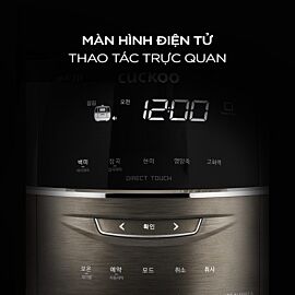 Nồi cơm áp suất điện tử cao tần Cuckoo 1.8L CRP-FHS1010FD, 1455W, Energy Eye, lòng nồi Stainless Steel phủ Xwall Black