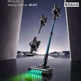 Máy hút bụi cầm tay không dây Bravio Cyber P10, động cơ BLDC, 250W, 25.000Pa (Turbo) , Lithium-ion 2000mAh