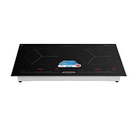 Bếp từ đôi Daikiosan DB200, 5000W, mặt kính Kanger vát 2 cạnh và bo viền kim loại, 9 mức điều chỉnh, 680x390 mm