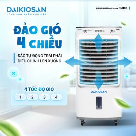 Máy làm mát không khí Daikiosan DM109, 110W, 3.500 - 4.000 m3/h, 40L, AG+, 30m2 - 40m2