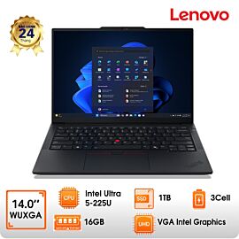 Laptop Lenovo Thinkpad E14 G7 - 14"WUXGA; Core Ultra5-225U; 16GD5 ; 1TB SSD PCIe; WF6e+ BT5+ Lan; FT; No OS; 2Y (PIN1Y) (E14-G7-21SX002PVA)
