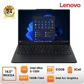Laptop Lenovo Thinkpad E14 G7 - 14"WUXGA; Ultra 5-135H; 16GBD5 bus 5600 + 1slot; 512GB SSD PCIe; WF6e+ BT5.1+ Lan; FP; DOS; 2Y (PIN1Y) (E14-G7-21SX00BJVA)