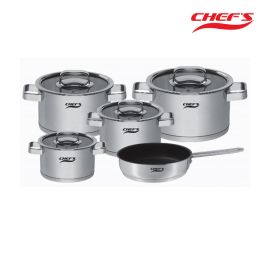 Bộ nồi Chefs EH-CW6304 - 5 chiếc size 16, 18, 20, 24+ chảo 26cm, xuất xứ:Trung Quốc