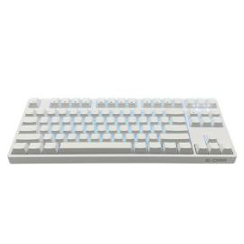 Bàn phím  cơ Gaming E-DRA EK387L-WHITE; 87 phím; USB Type C; ABS top cover; Blue; Double injection key caps; màu Trắng;