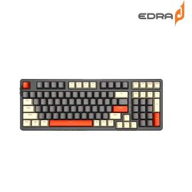Bàn phím  không dây Gaming E-DRA EK398L-BETA; 98 phím; Bluetooth/2.4Ghz; DRA (Blue / Brown / Red); ABS Doubleshot; Pin: 2x AAA; Off White + Gray