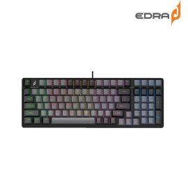 Bàn phím  cơ Gaming E-DRA EK398X-ALPHA; 99 phím; USB 2.0; Optical Blue Switch (100M lifetimes); Double-Injection EN layout; rainbows; Black + Gray