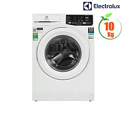 Máy giặt Electrolux 10kg cửa trước inverter EWF1025DQWB (Công nghệ HygienicCare diệt khuẩn 99,9%, giặt nhanh, hẹn giờ, 8 chương trình giặt, khóa trẻ em, 1200v/p. Màu trắng) W x D x H (600 x 659 x 850)