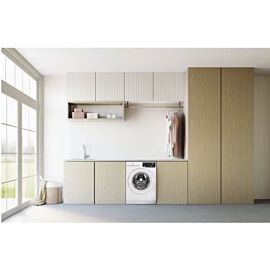 Máy giặt Electrolux 9kg cửa trước inverter EWF9025DQWB (Công nghệ HygienicCare diệt khuẩn 99,9%, giặt nhanh, hẹn giờ, 8 chương trình giặt, khóa trẻ em, 1200v/p. Màu trắng) W x D x H (600 x 659 x 850)