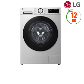 Máy giặt cửa trước LG Inverter 12kg FX1412N5S ( Màu ghi sáng. AIDD giặt bảo vệ sợi vải, giặt hơi nước, điều khiển qua ứng dụng ThinQ)