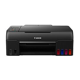 Máy in phun mầu đa năng 6 màu Canon G670 - In Scan Copy; A4/A5; 3.9ipm; WiFi USB 2.0; Quét 2400x1200 16bit màu; Khay giấy 250 tờ; Mực GI-73 BK: 3,700, GI-73 GY/C/M/Y/R: 8000 trang