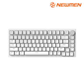 Bàn phím cơ Gaming có dây Newmen GM326 - Màu trắng, Blue Switch, USB, 75% - 82 phím, Rainbow Led, Hotswap 3pin