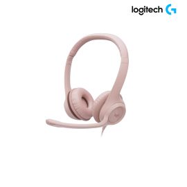 Tai nghe on-Ear Logitech kèm mic H390 – Màu hồng, USB 2.33m, 20Hz-20KHz