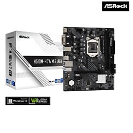 Mainboard ASRock H510M-HDV/M.2-SE; Intel H470; LGA1200; 2xDDR4; 1x M.2 (PCIe/SATA) / 4x SATA; LAN 1GbE; Cổng HDMI/VGA/DVI; mATX; BH 3Y; H510M-HDV/M.2-SE