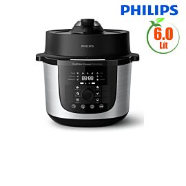 Nồi áp suất đa năng Philip HD2616/70, 6L, 1000W, DualPulse Pressure, điều khiển cảm ứng kết hợp nút vặn
