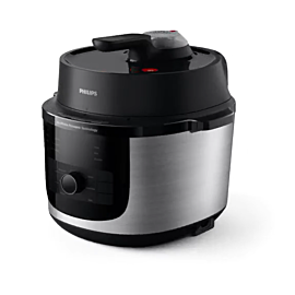 Nồi áp suất đa năng Philip HD2616/70, 6L, 1000W, DualPulse Pressure, điều khiển cảm ứng kết hợp nút vặn