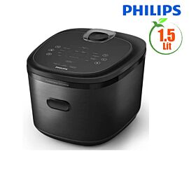 Nồi cơm cao tần Philips 1.5L HD5210/82, 1200W, 11 công thức nấu, tiếng Việt, màu đen
