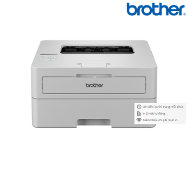 Máy in Laser đen trắng đơn năng Brother HL-B2180DW -In 2 mặt A4 tự động, 34 trang/phút (A4), 36 trang/phút (Letter), 250 tờ (80 gsm), 1200 x 1200 dpi, 128 MB, Hi-Speed USB 2.0, WF /TNB027 - DRB027