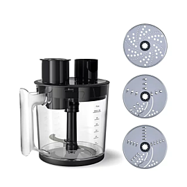 Máy xay cầm tay Philips HR2685/00, 1200W, 3 tốc độ xay, 2 cối xay, 1 cốc đong và 1 cây đánh trứng